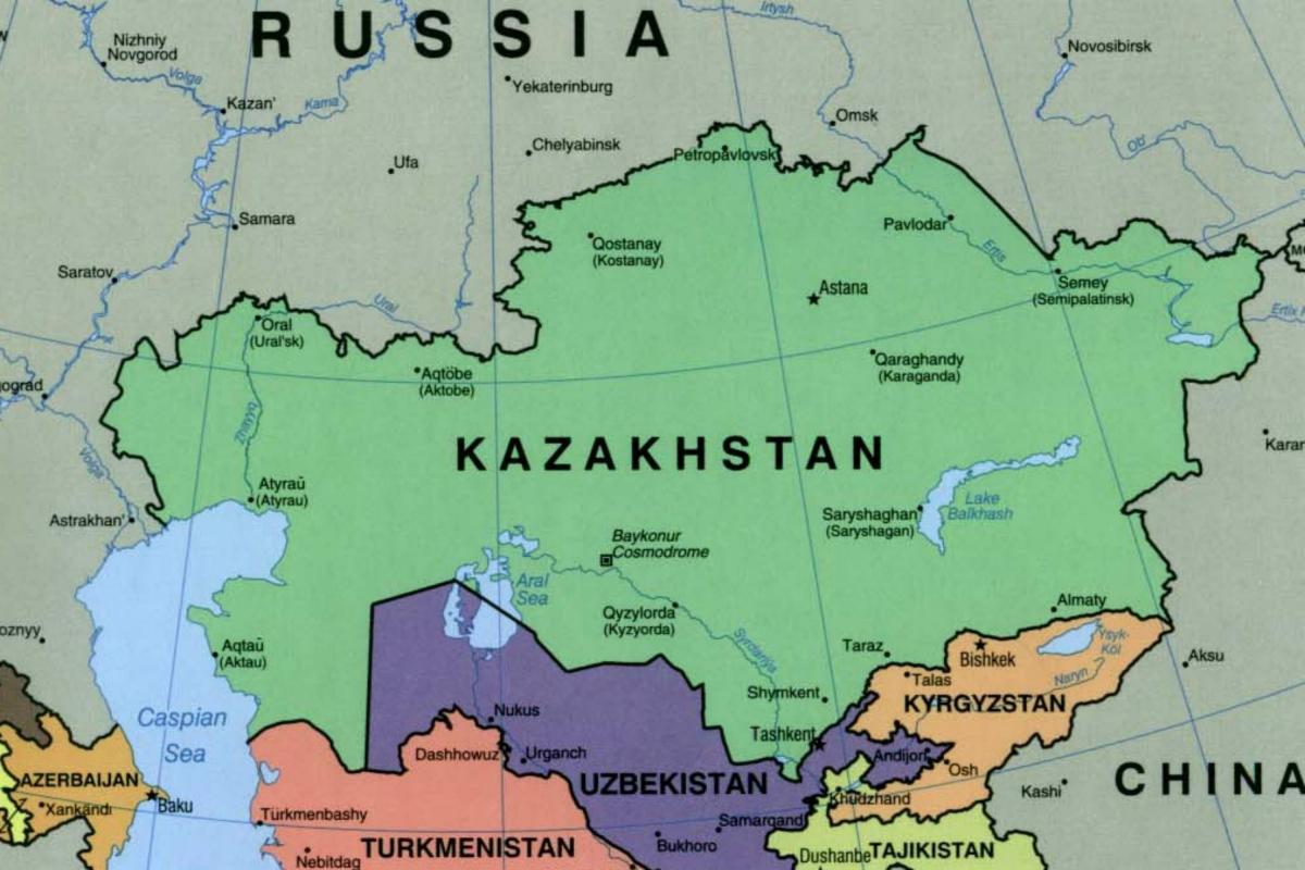kaart van almaty Kazakhstan