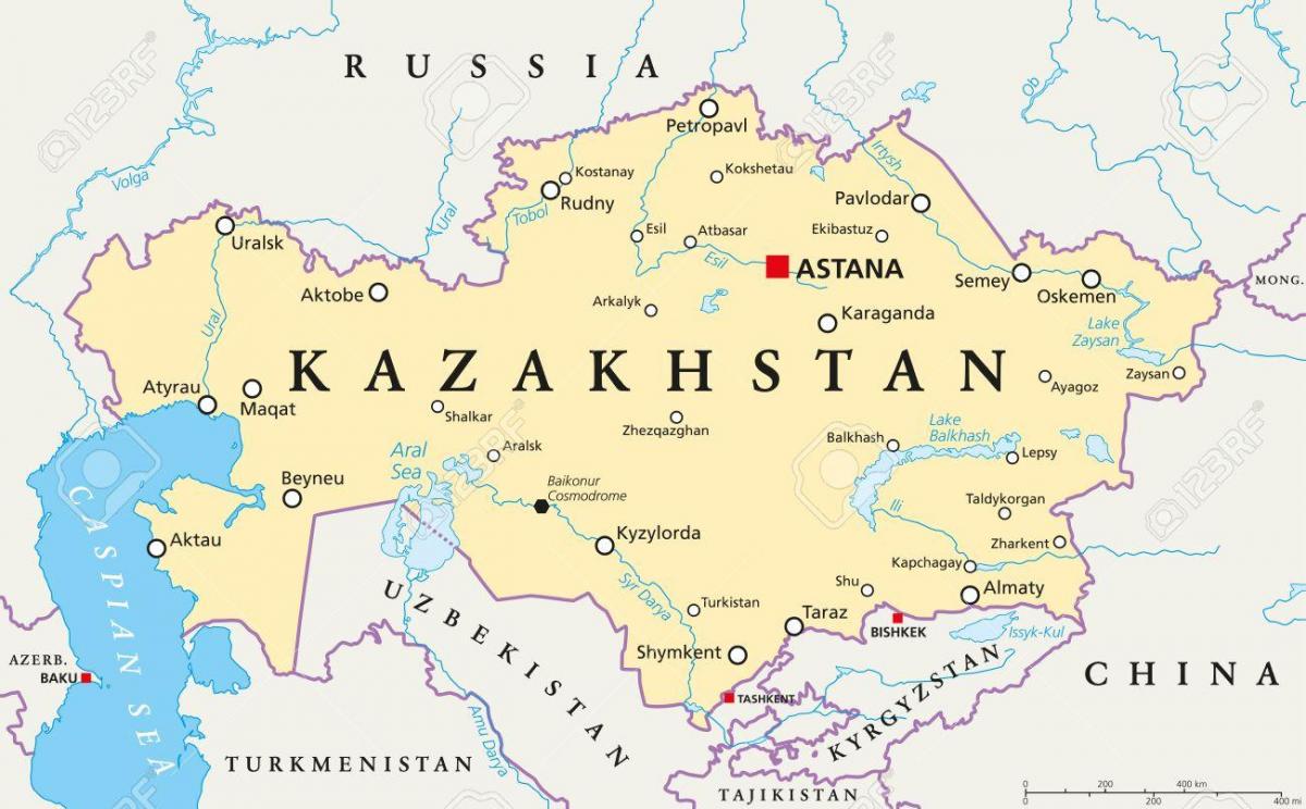 kaart van astana Kazakhstan