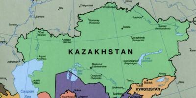 Kaart van almaty Kazakhstan